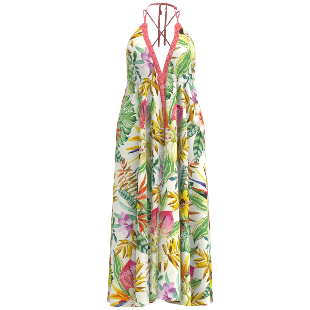 Floral Knotted Beach Dress. – abstract-knotted-beach-dress-copy-1