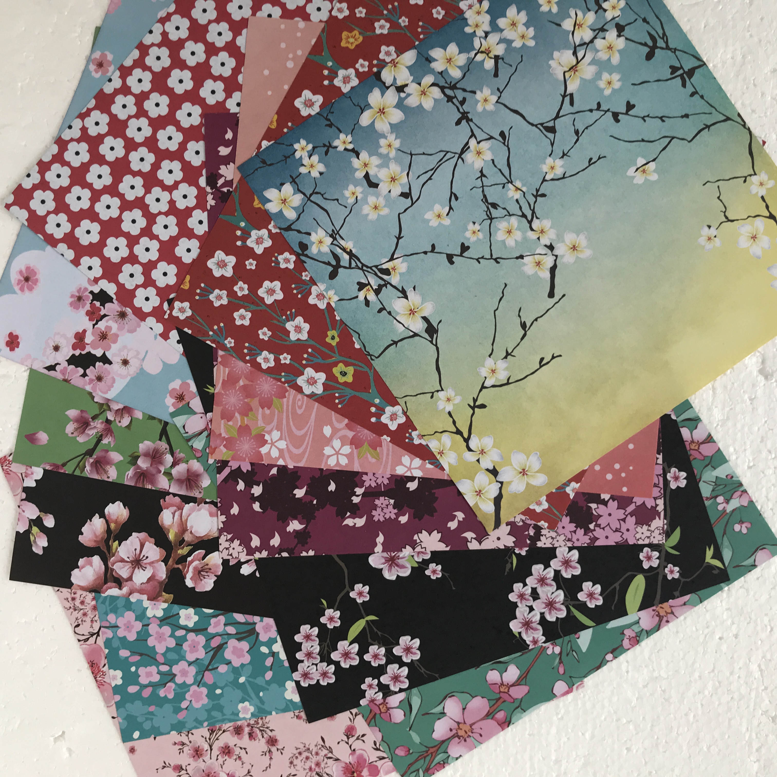 15cm Origami Paper - Cherry Blossoms