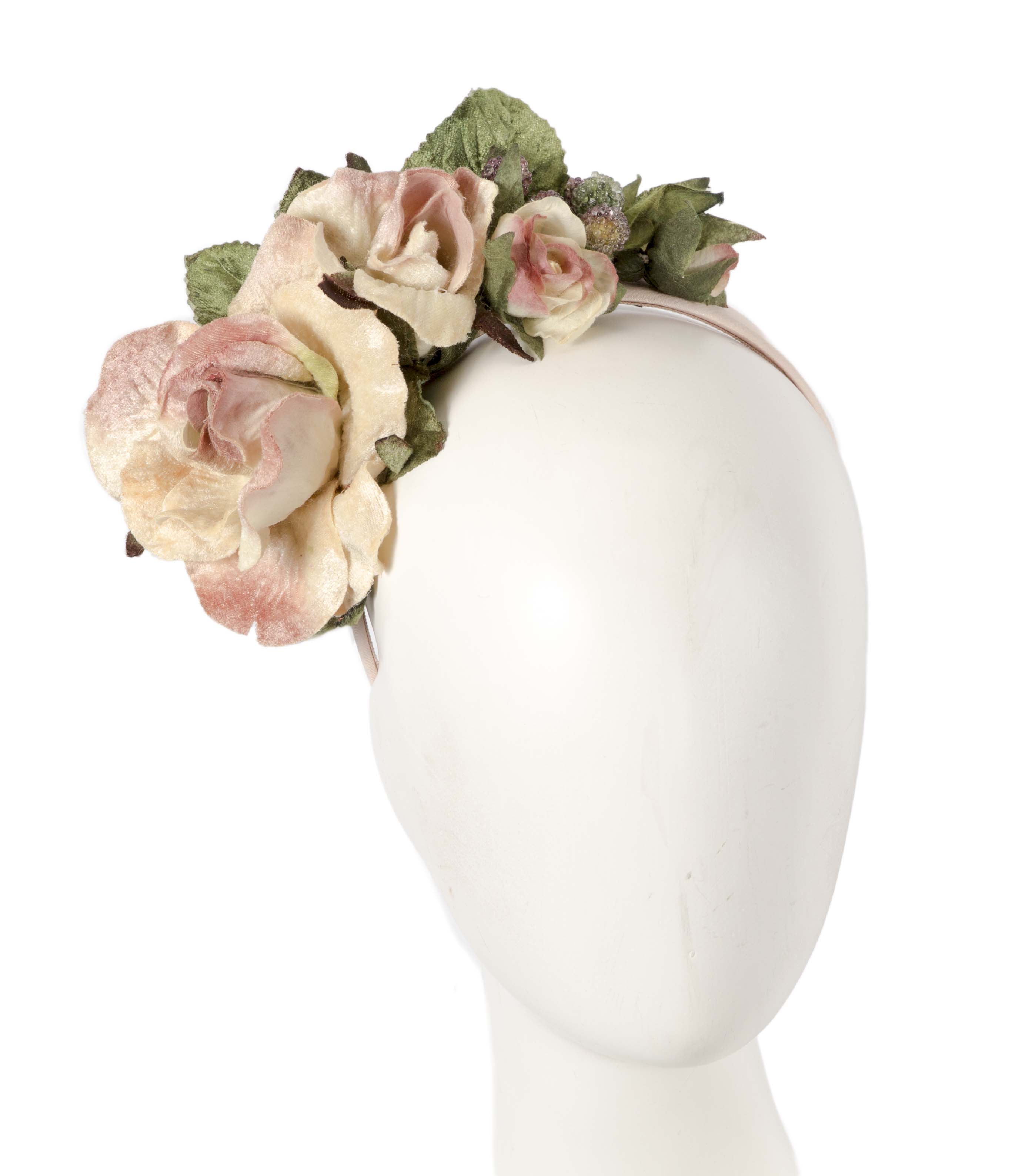 Vintage flower fascinator headband by Max Alexander