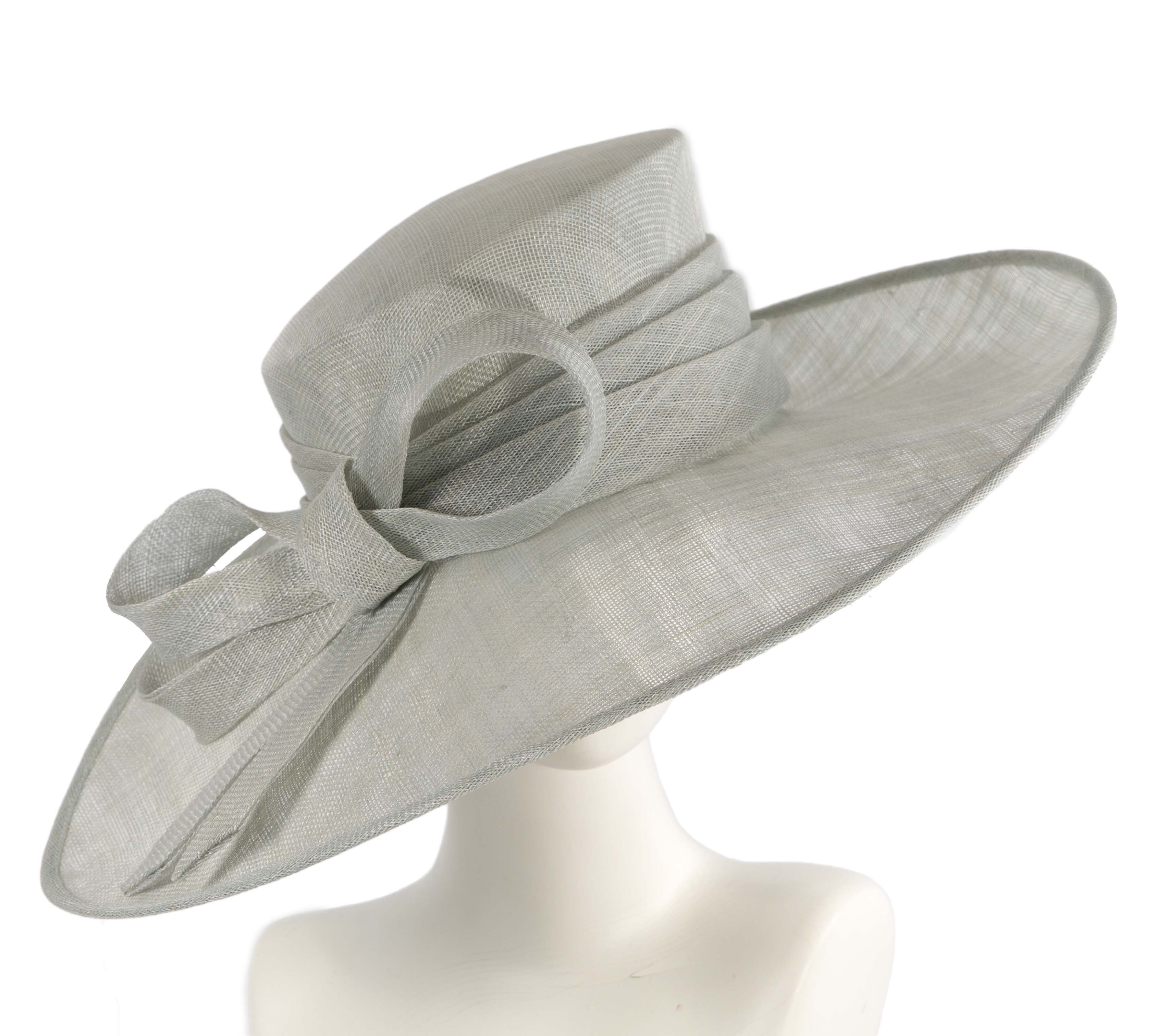 Wide brim ladies fashion sinamay hat