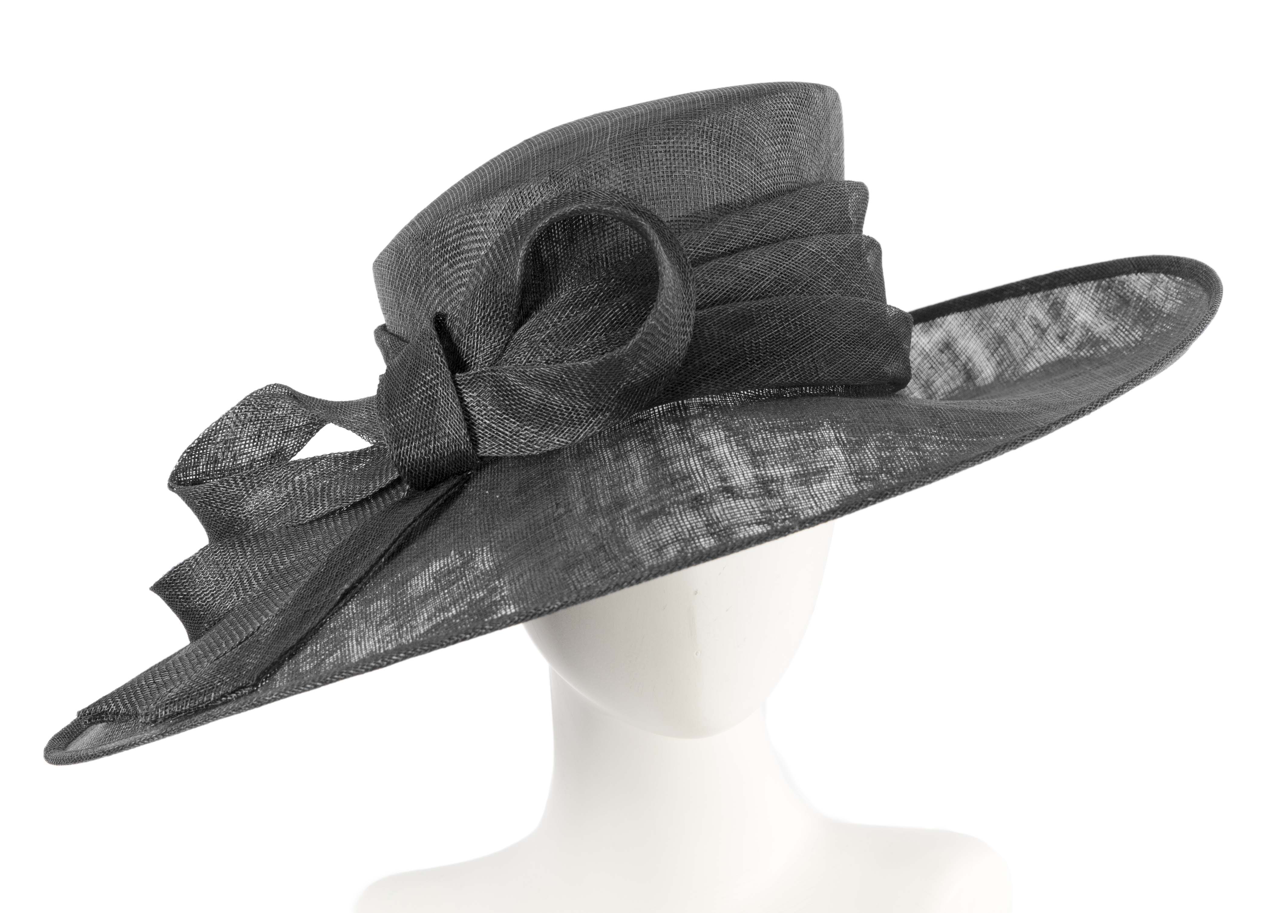 Wide brim ladies fashion sinamay hat
