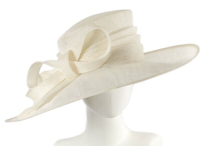 Wide brim ladies fashion sinamay hat