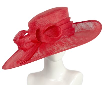 Wide brim ladies fashion sinamay hat