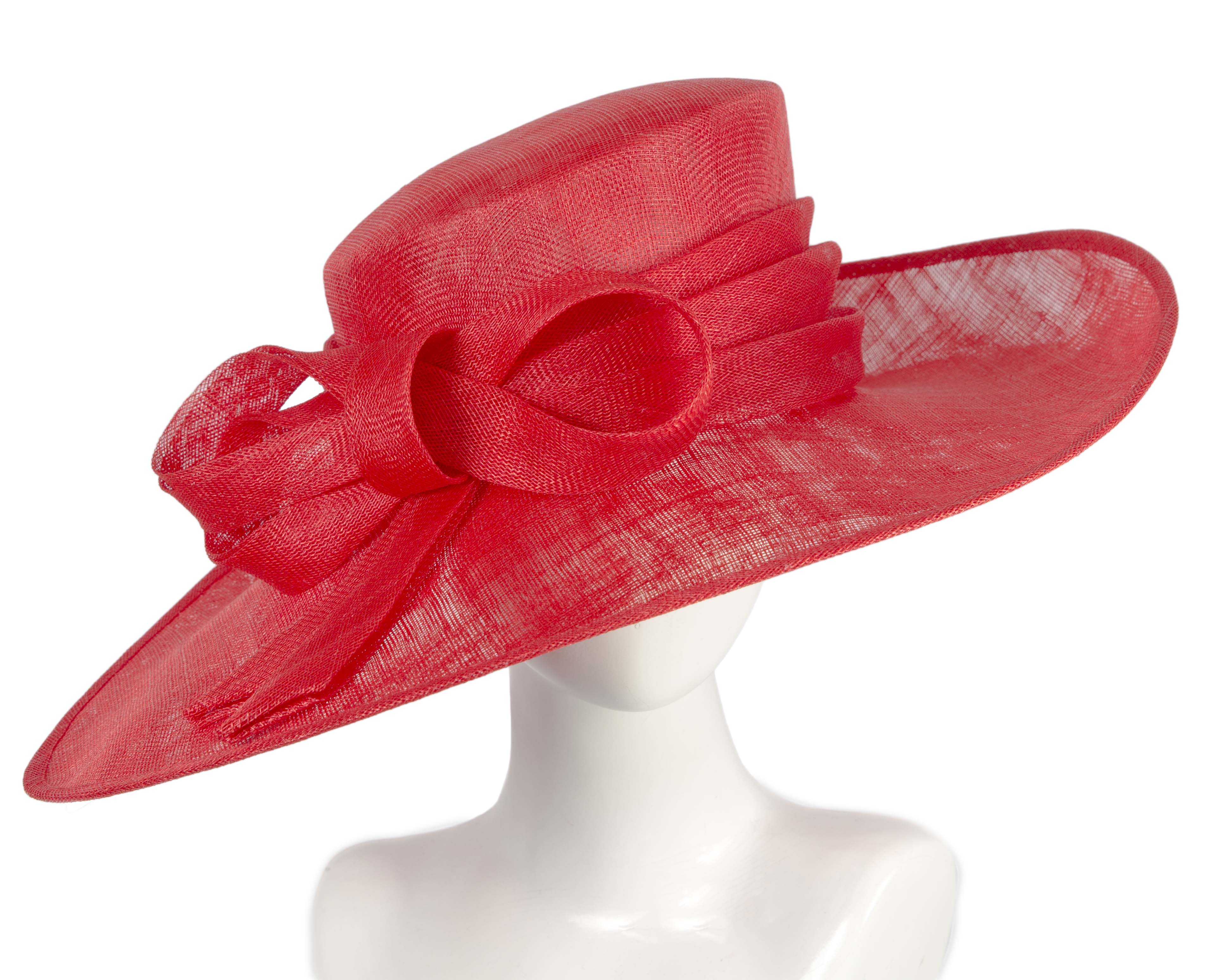 Wide brim ladies fashion sinamay hat