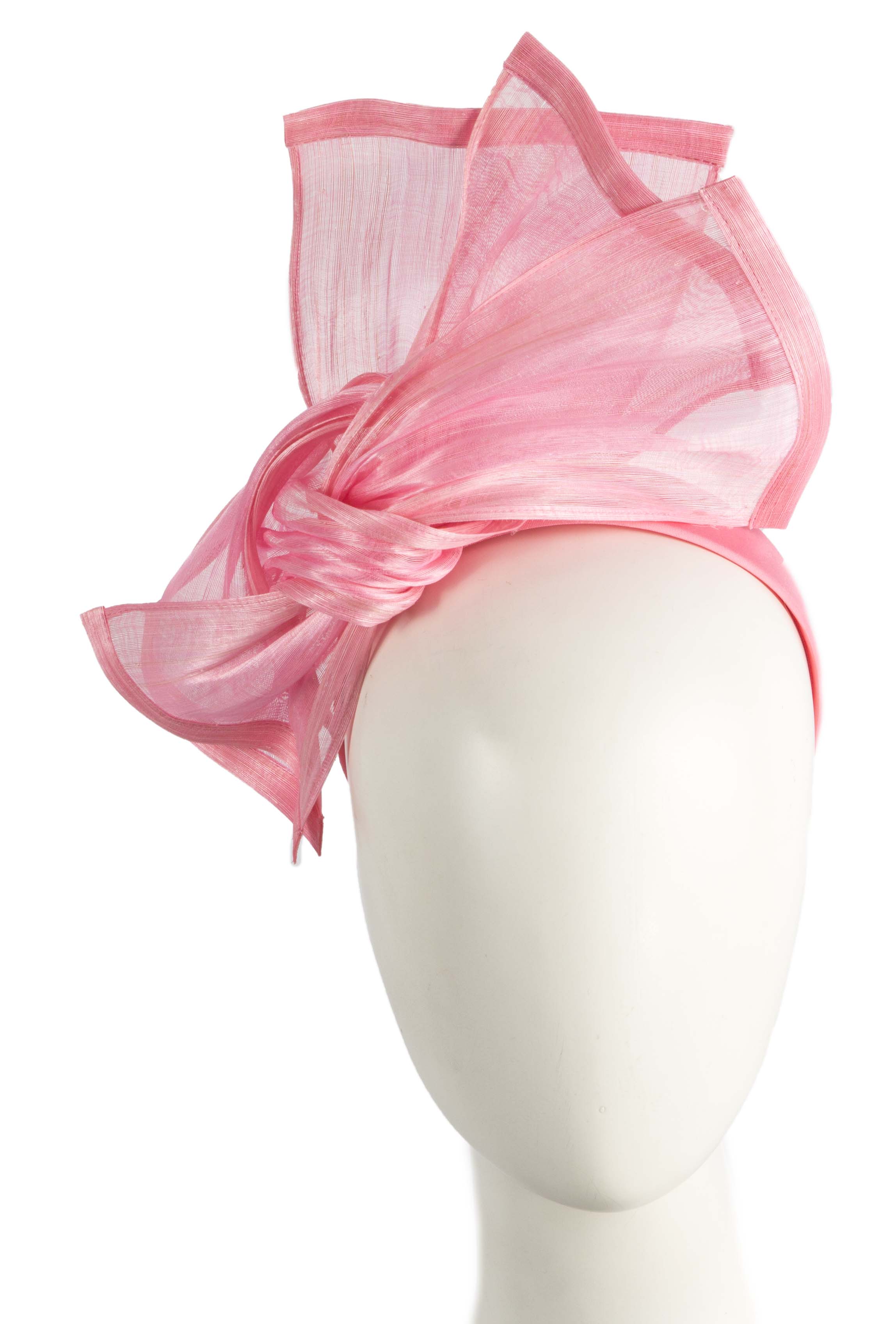 Bespoke silk abaca racing fascinator by Fillies Collection