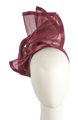Bespoke silk abaca racing fascinator by Fillies Collection