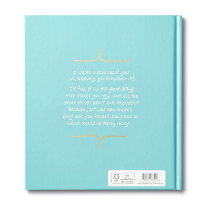 GIFT BOOK HEY FRIEND I WROTE A BOOK ABOUT YOU