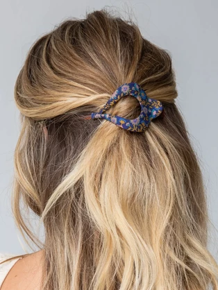 Boho Clip - Floral Indigo