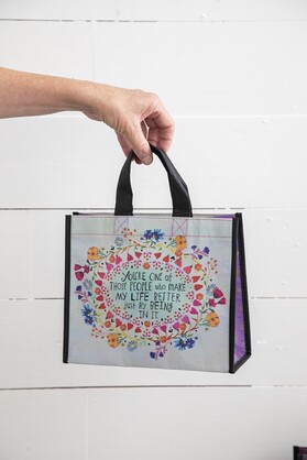 HAPPY BAG RECYCLE MED MAKE LIFE BETTER