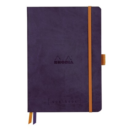 Rhodiarama Goalbook Soft Cover Bullet Journal A5 Dot Grid Eggplant Purple