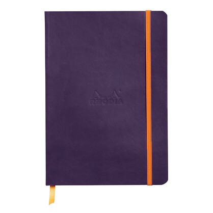 Rhodiarama Notebook Soft Cover A5 Lined Eggplant Purple