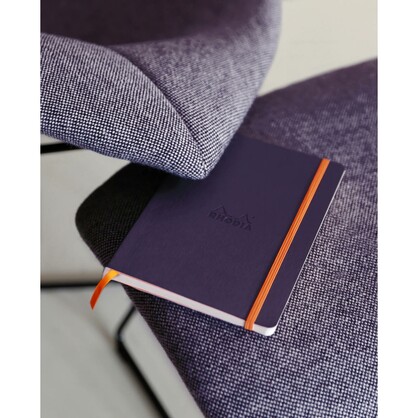 Rhodiarama Notebook Soft Cover A5 Lined Eggplant Purple