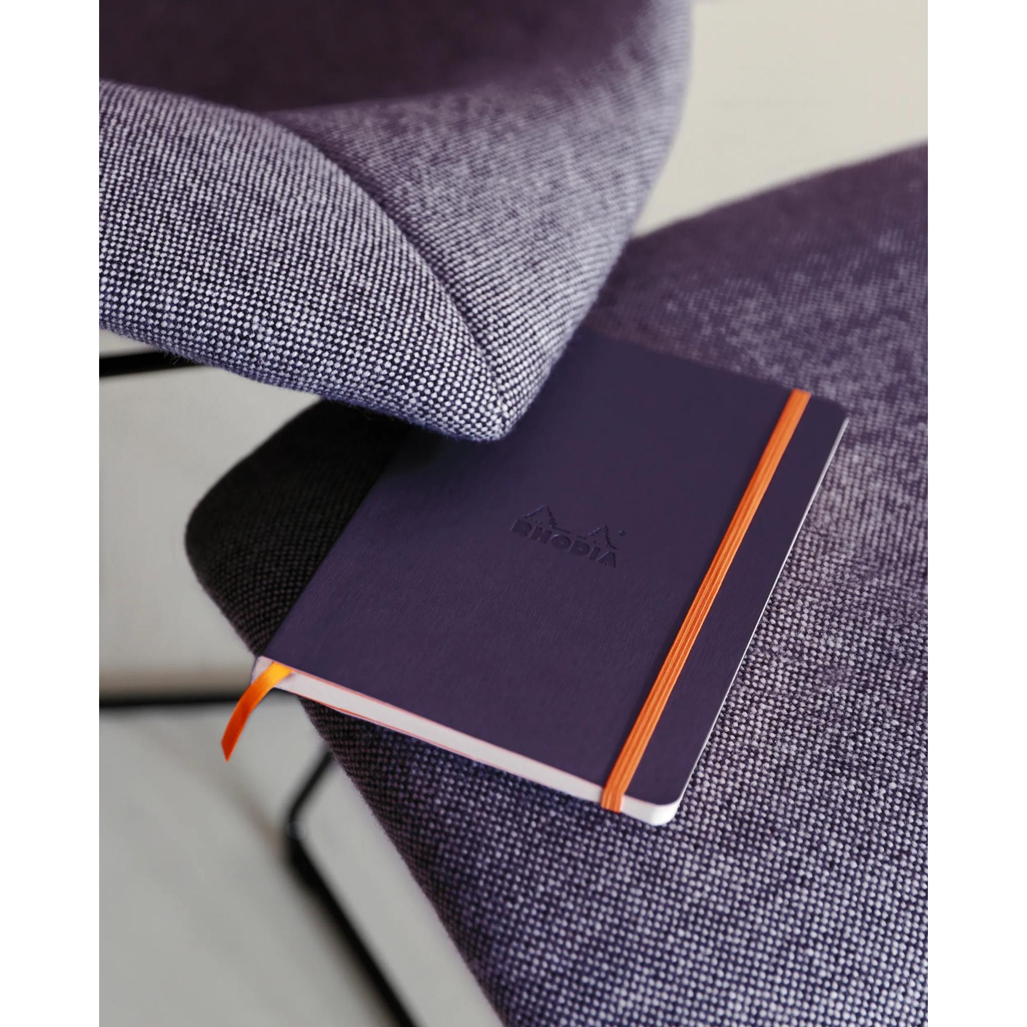 Rhodiarama Notebook Soft Cover A5 Lined Eggplant Purple