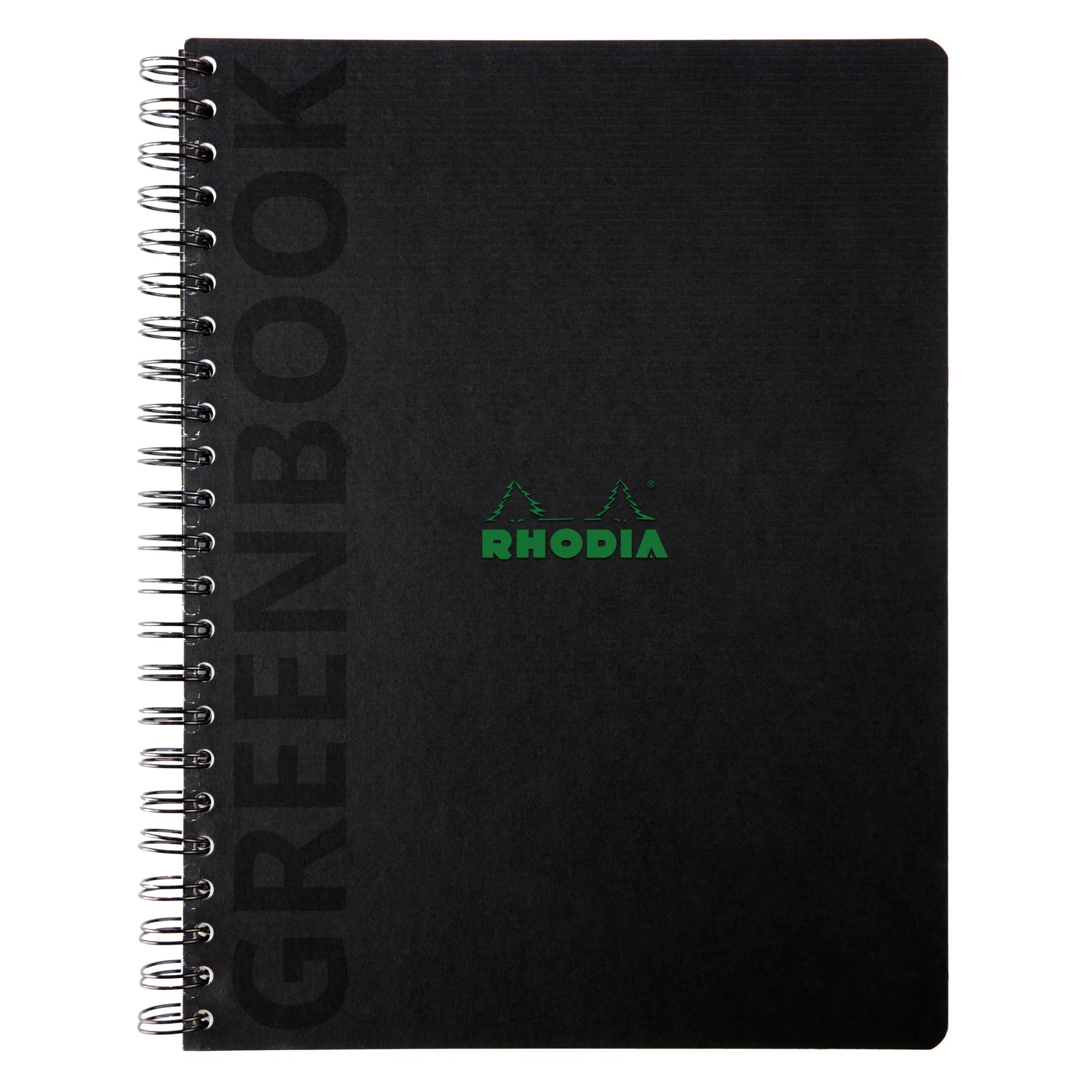 Rhodia Greenactive Wirebound Greenbook 100% Recycled Hard Cover A4+ Lined