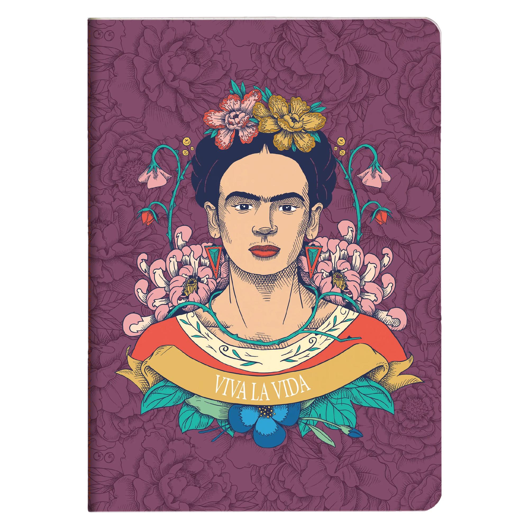 Clairefontaine x Frida Kahlo Stitched Notebook A5 Lined (3 Cover Designs)