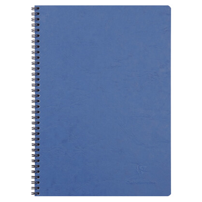 Clairefontaine Age Bag Essentials Wirebound Notebook A4 Lined Blue