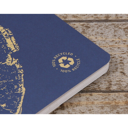 Clairefontaine Forever 100% Recycled Stapled Notebook A4 Lined Blue