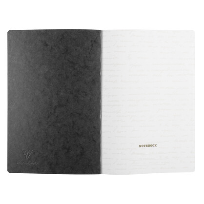 Clairefontaine Age Bag Essentials Clothbound Notebook A4 Lined Black