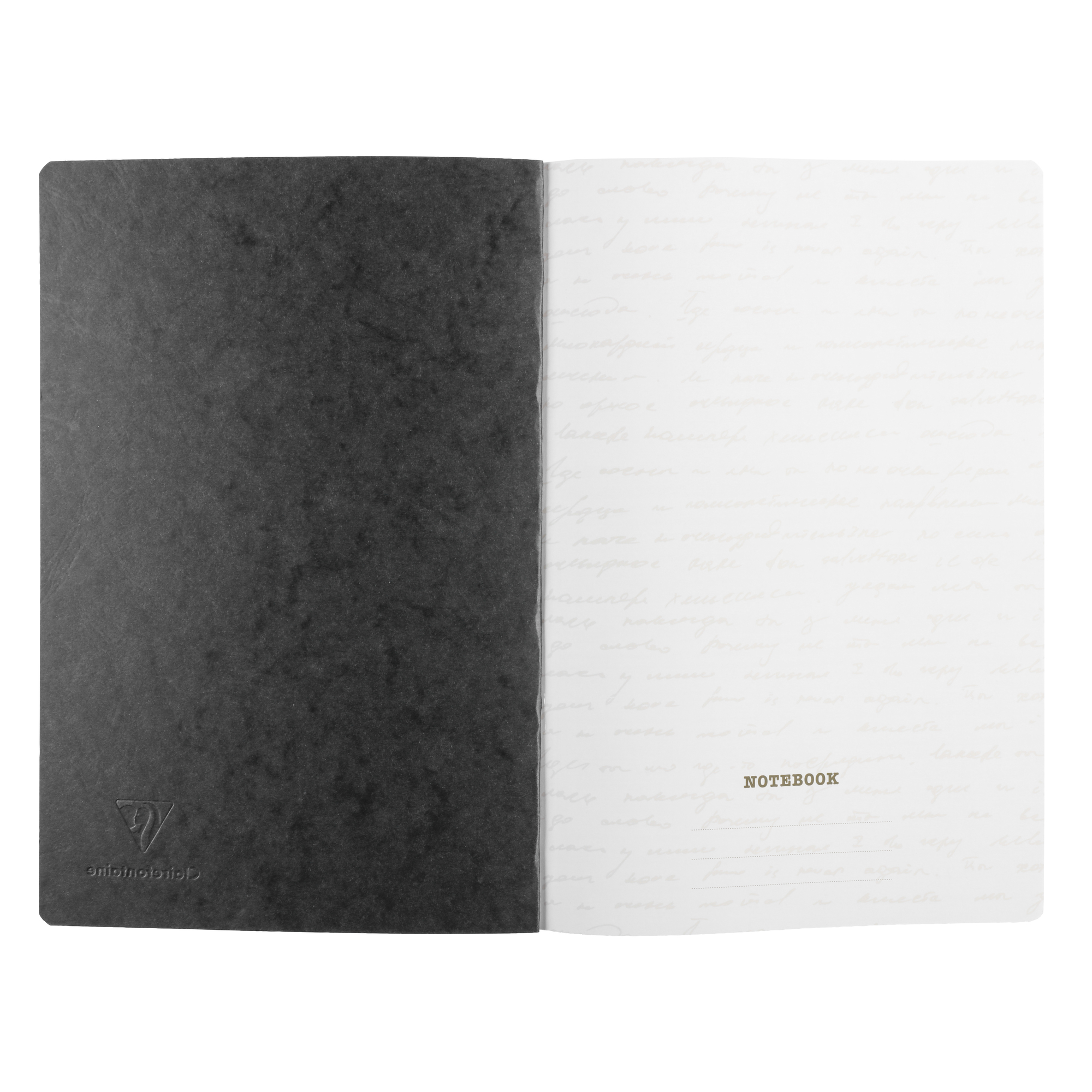 Clairefontaine Age Bag Essentials Clothbound Notebook A4 Lined Black