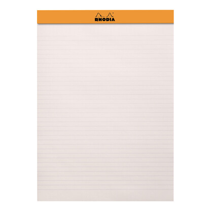 Rhodia Premium R No. 18 Top Stapled Notepad A4 Lined Black