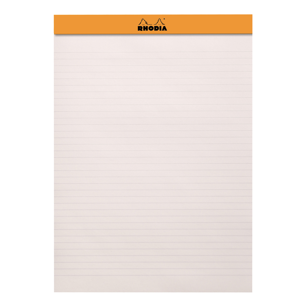 Rhodia Premium R No. 18 Top Stapled Notepad A4 Lined Black