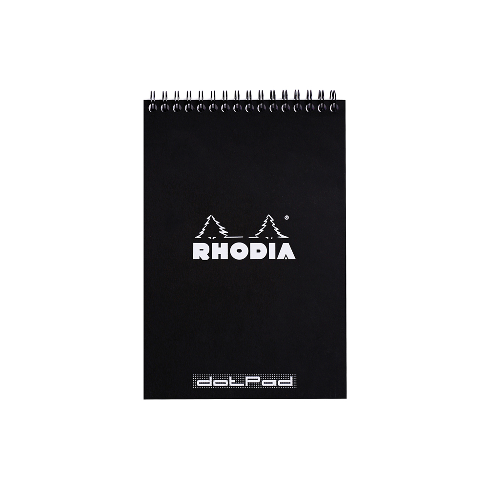 Rhodia Wirebound Notepad A5 Dot Grid Black