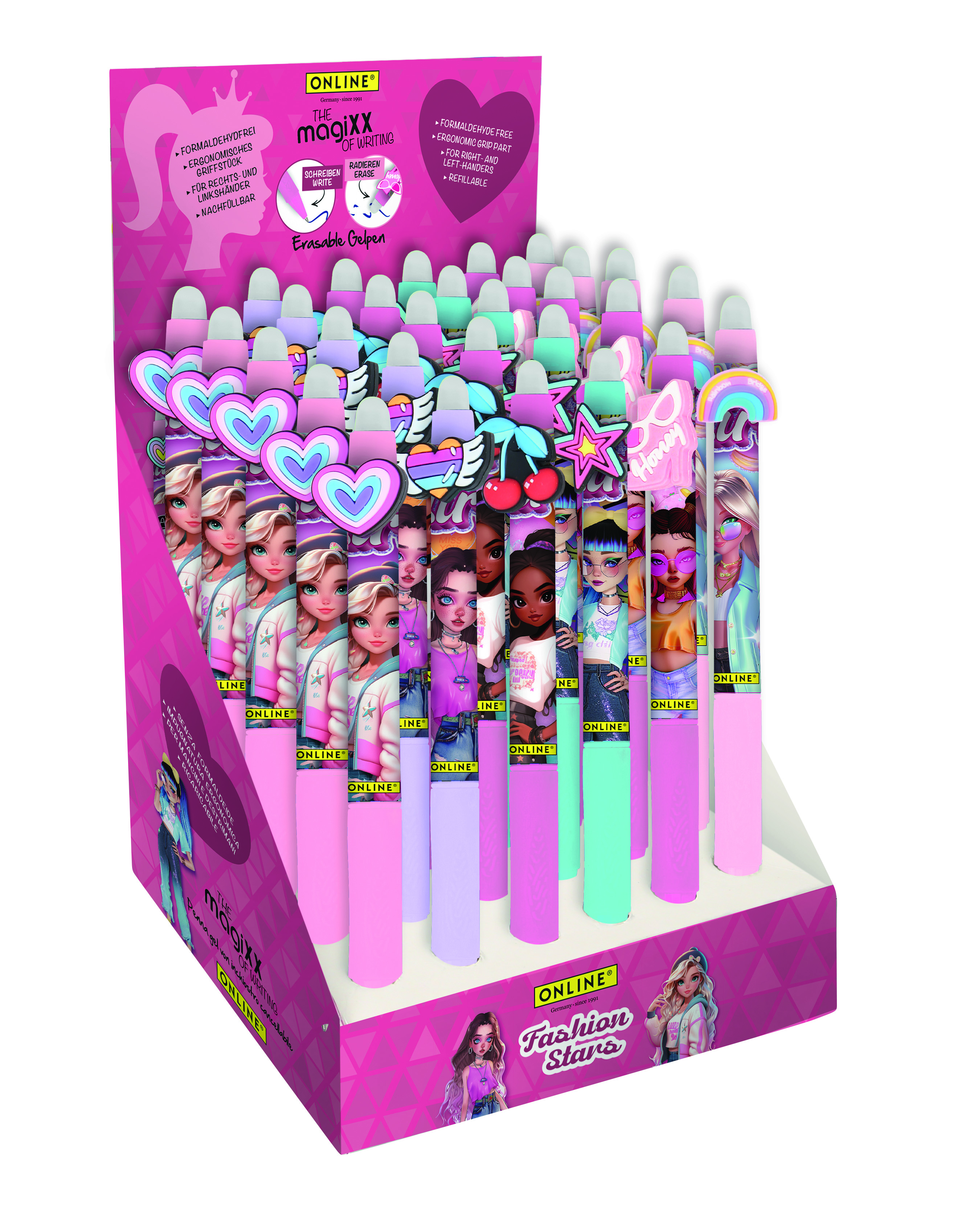 ONLINE Germany magiXX Fun 'Fashion Stars' CDU 30 Erasable Gel Pens
