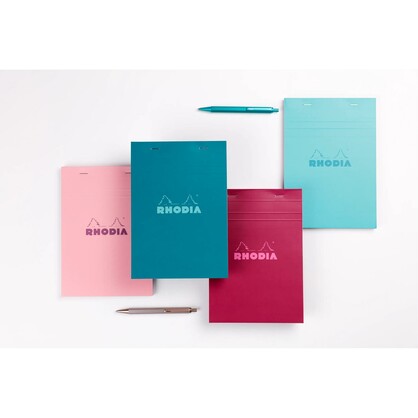 Rhodia No. 13 Top Stapled Notepad A6 Grid Peacock