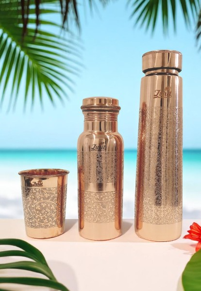 Premium Copper Drinkware & Bracelet