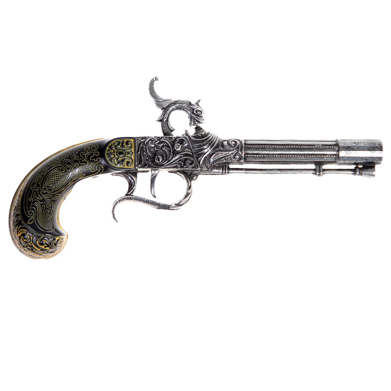 47-1116 P Kolser - 18th Century Percussion Pistol -  Curassow - 27 cm