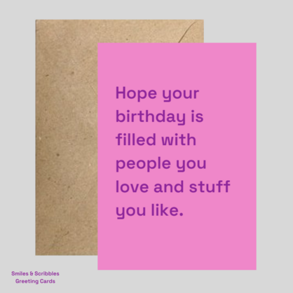 People you love - Birthday card