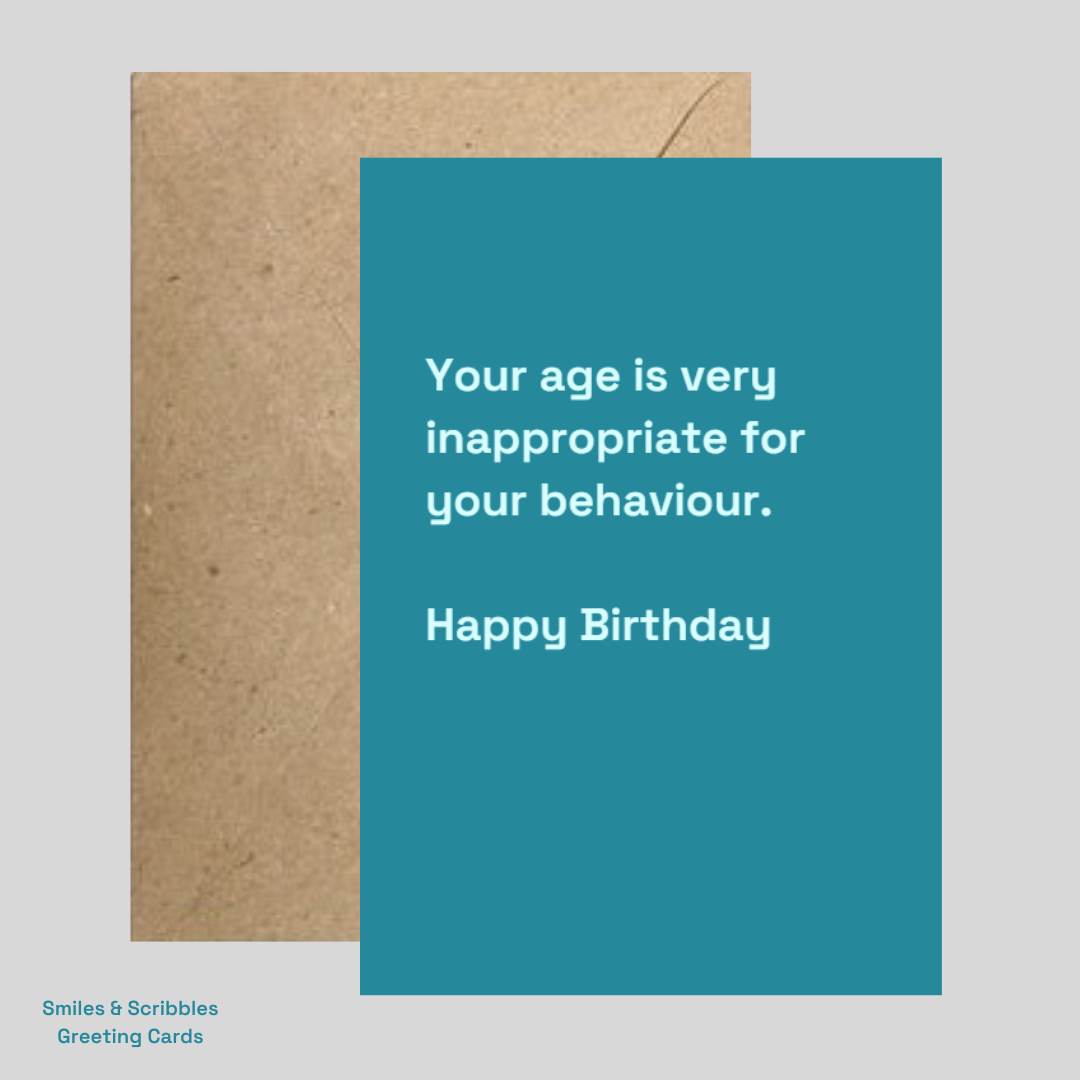Inappropriate Birthday - Birthday card