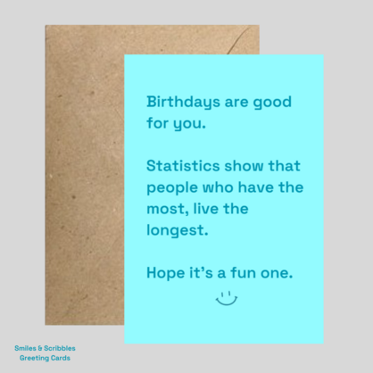 Statistics - Birthday card