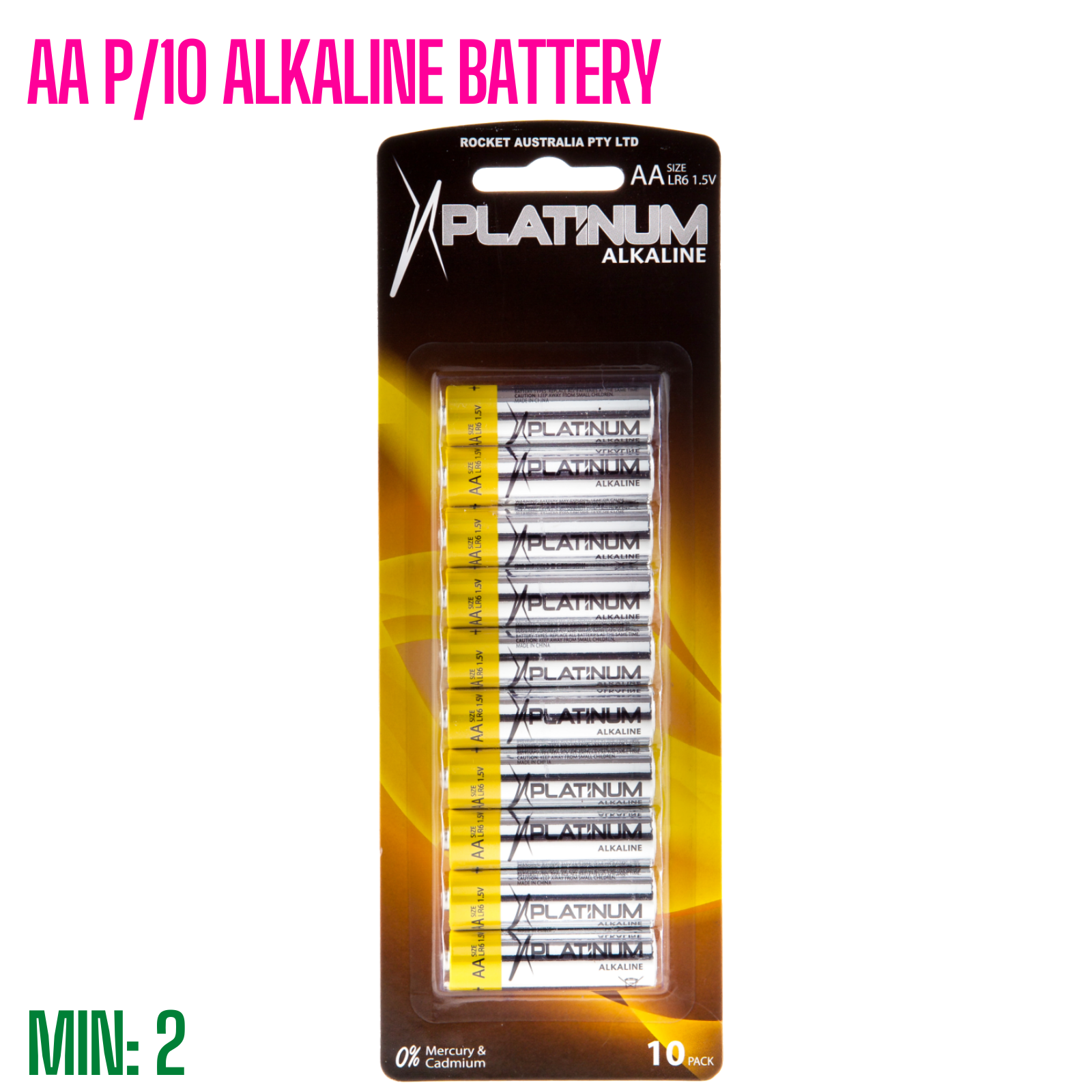 BA-AA10ALK - AA P/10 ALKALINE BATTERY