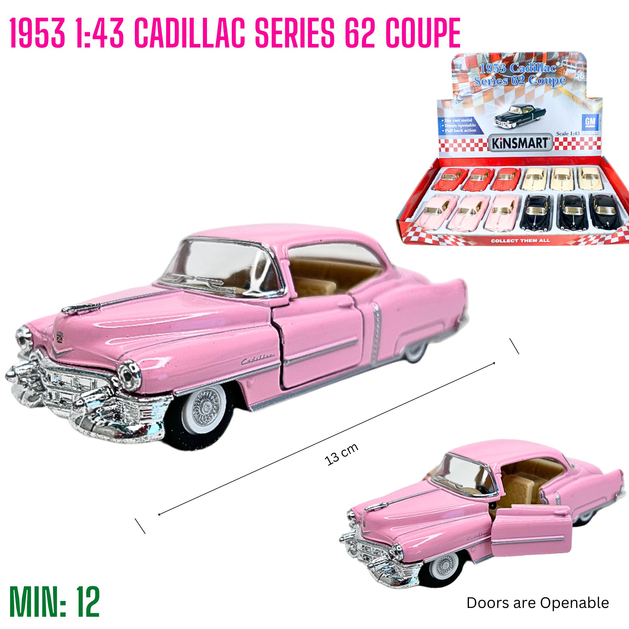Wholesale DIECAST 1953 1:43 CADILLAC SERIES 62 COUPE