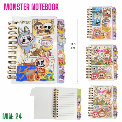 ST-NOTEBOOKMON - Monster Spiral Notebooks