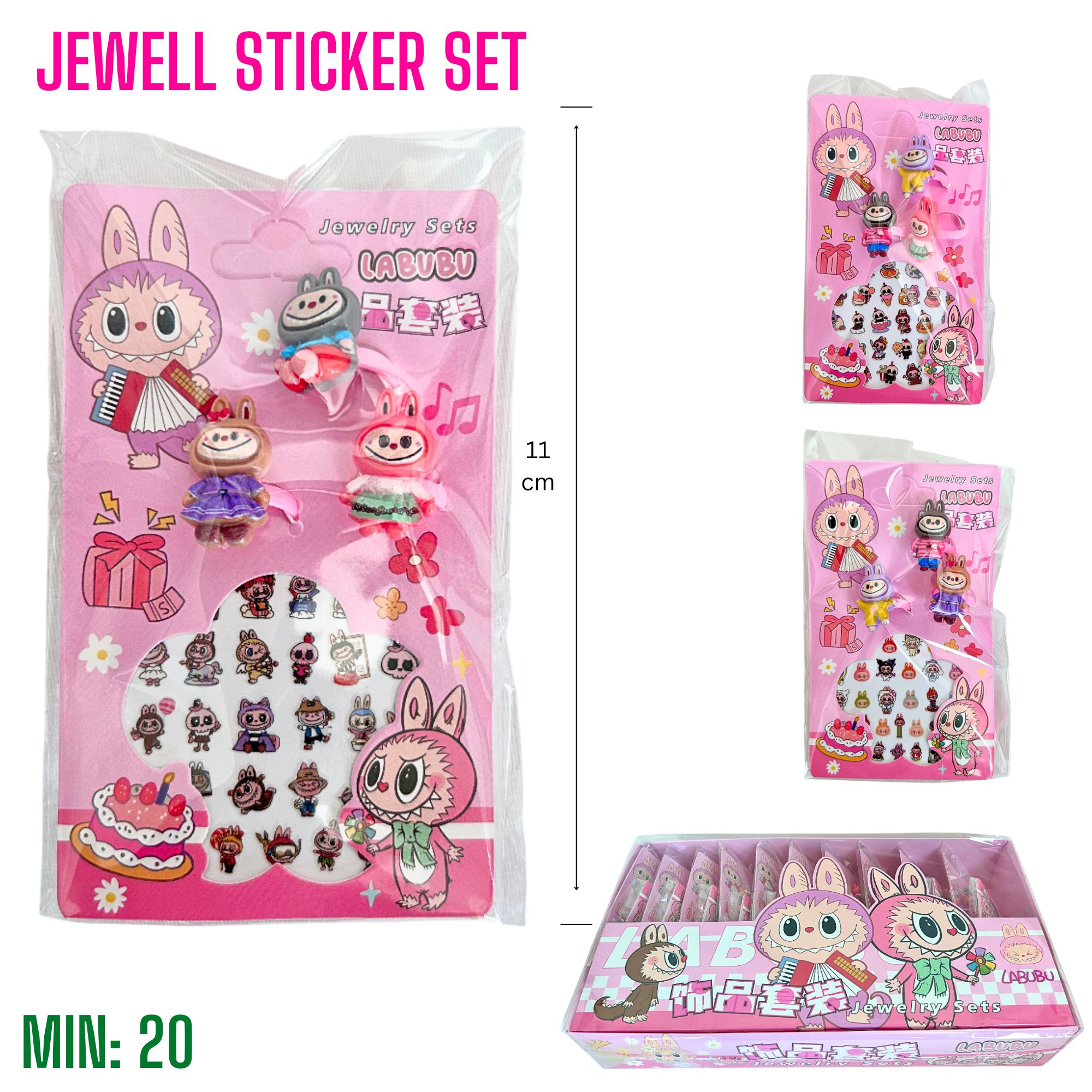 ST-JEWELLSTICKER - Monster Jewwell Sticker Set