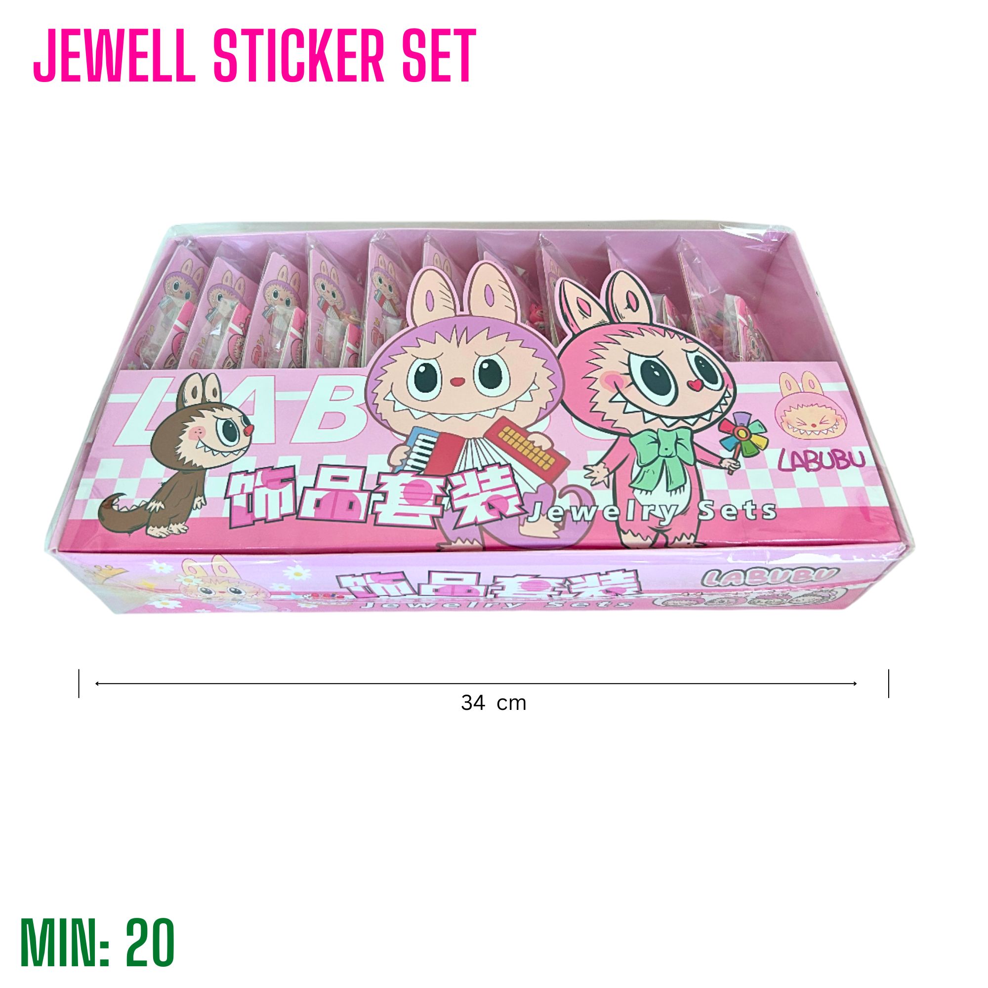 ST-JEWELLSTICKER - Monster Jewwell Sticker Set