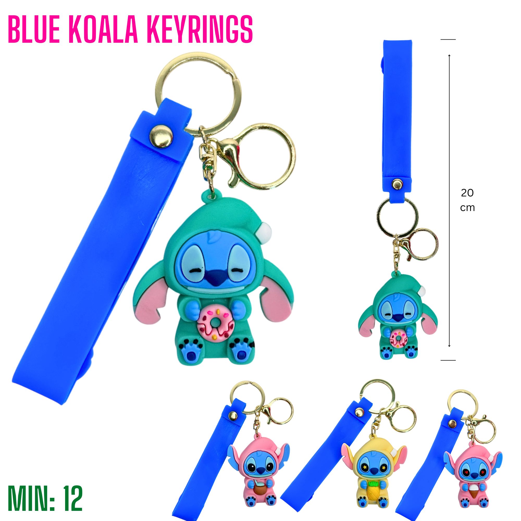 TO-BKOALAKEYRING - Blue Koala Keyring