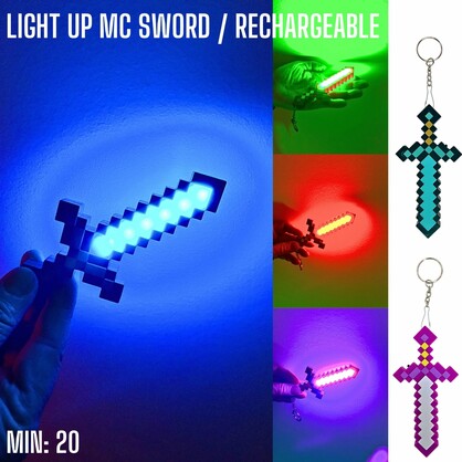 TO-MCSWORD - Rechargeable Light Up MC Sword with USB Charger