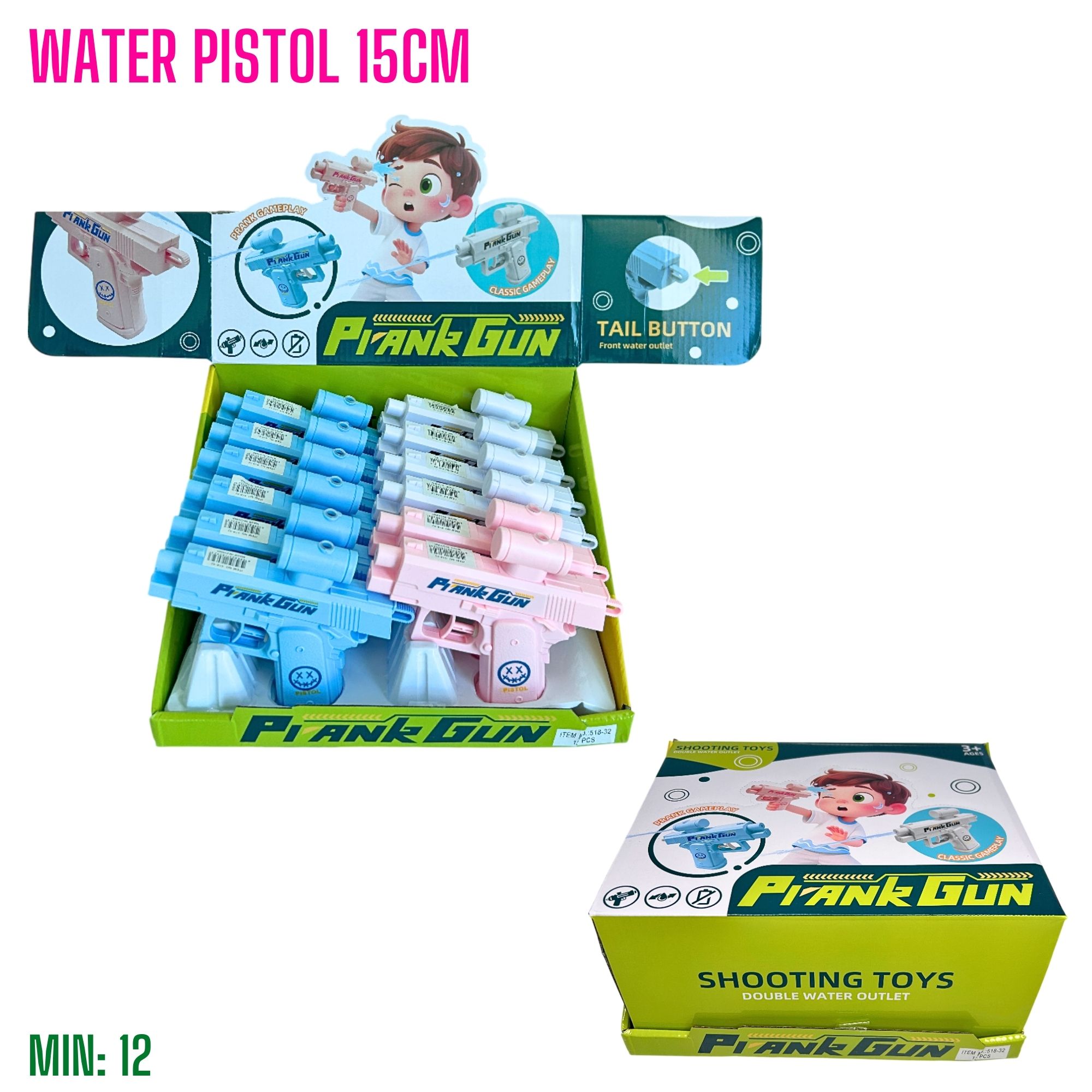 TO-WATERPISTOL15 - Water Pistol 15cm