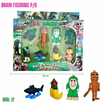 TO-BRAINFIGURE8 - Brain Figurine pack of 8