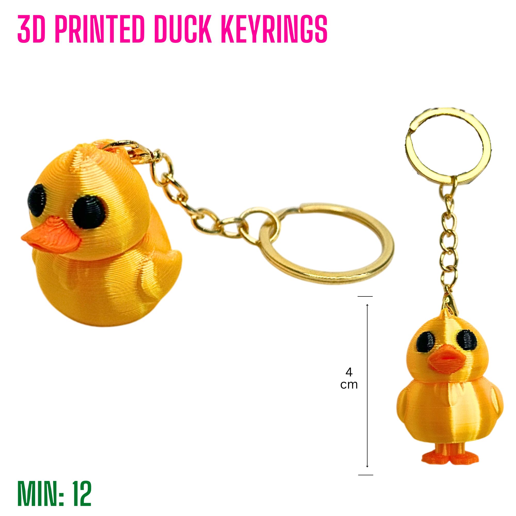 TO-3DKEYRING7 - 3D Printed Duck Keyrings