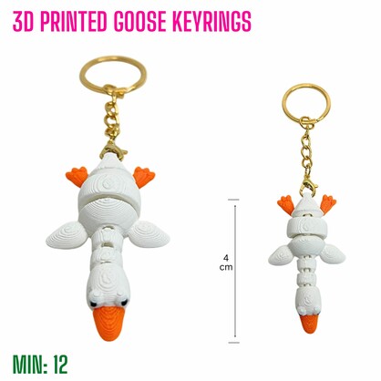 TO-3DKEYRING6 - 3D Printed Goose Keyrings
