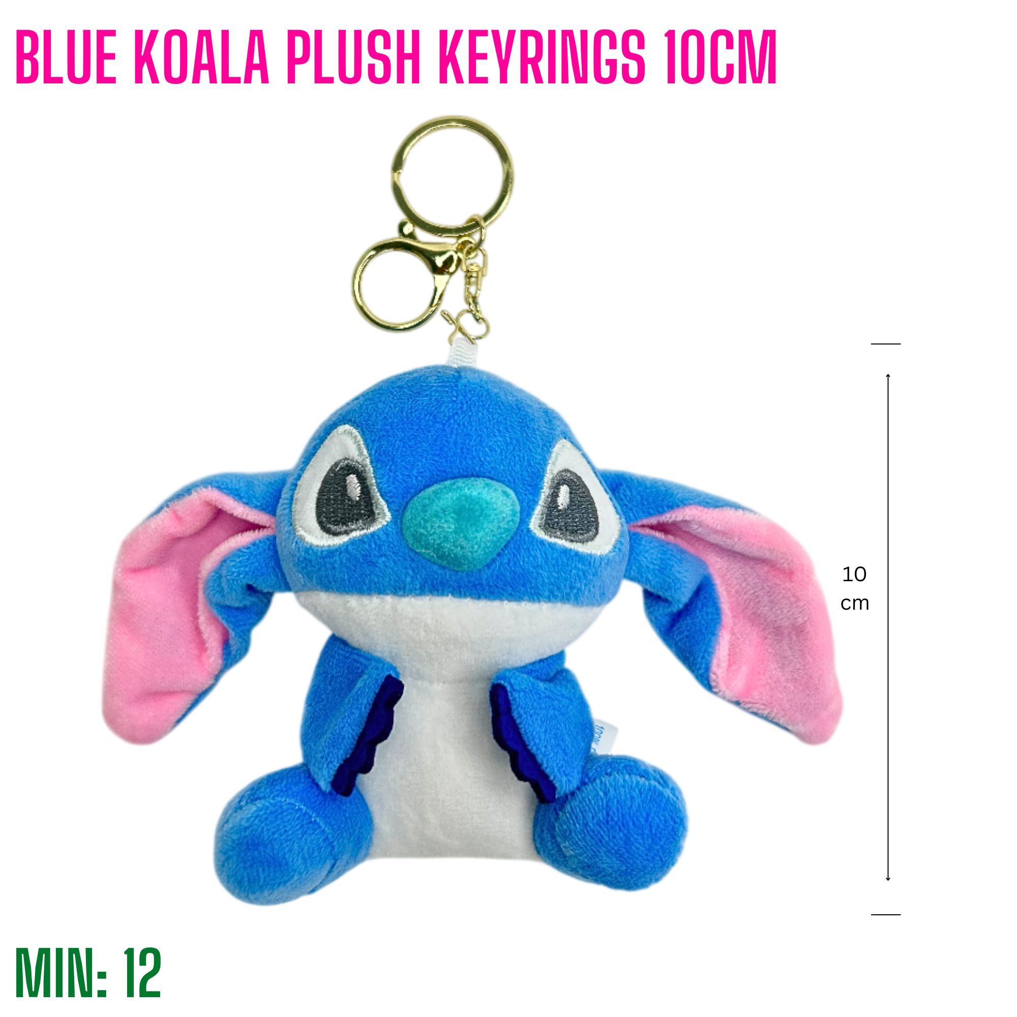 PL-PLUSHKOALA - Blue Koala Plush Keyring 10cm