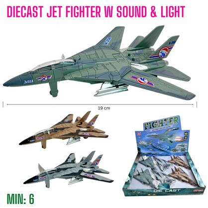 DC-JETFIGHTER - Diecast Jet Fighter with Sound & Light