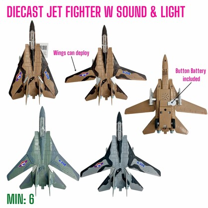 DC-JETFIGHTER - Diecast Jet Fighter with Sound & Light