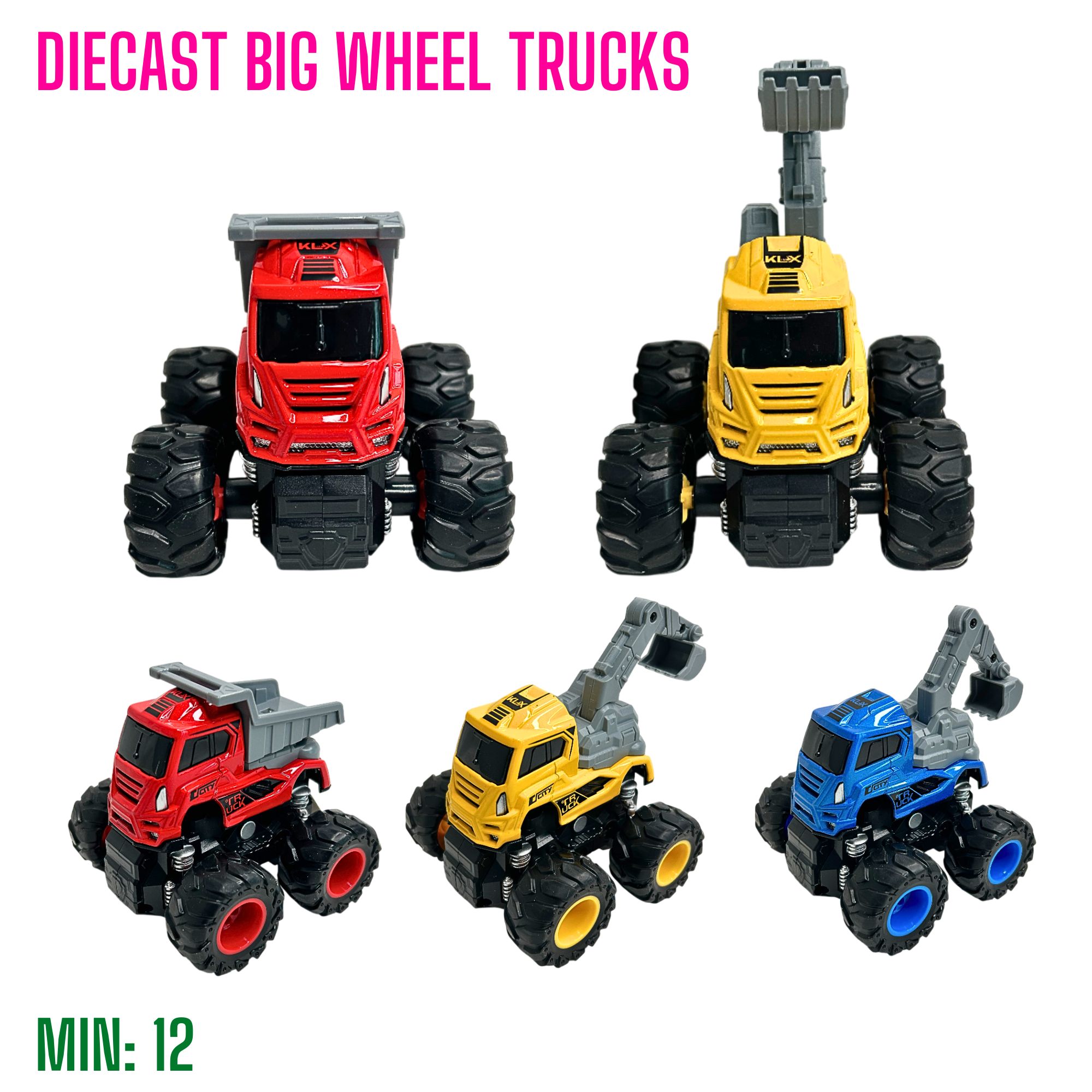 DC-BIGWHEELTRUCK - Diecast Big Wheel Truck