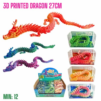 TO-3DDRAGON27 - 3D Printed Dragon 27cm with Box