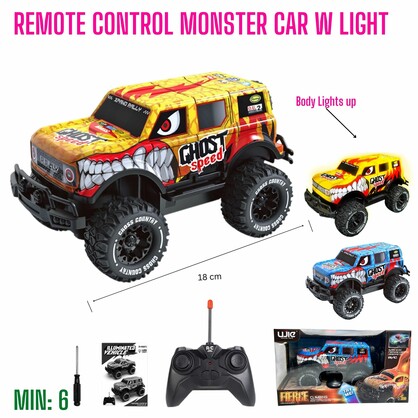 RC-MONSTERCAR - Remote Control monster car w light